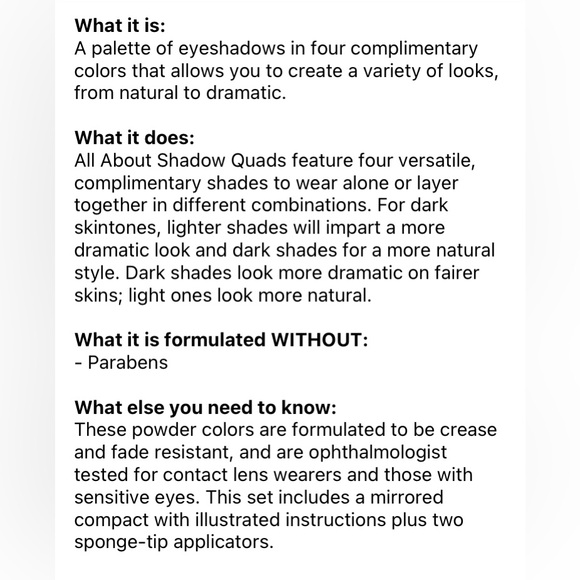 CLINIQUE - All About Shadow Quad - 02 Jenna’s Essentials - BRAND NEW! - Picture 5 of 5